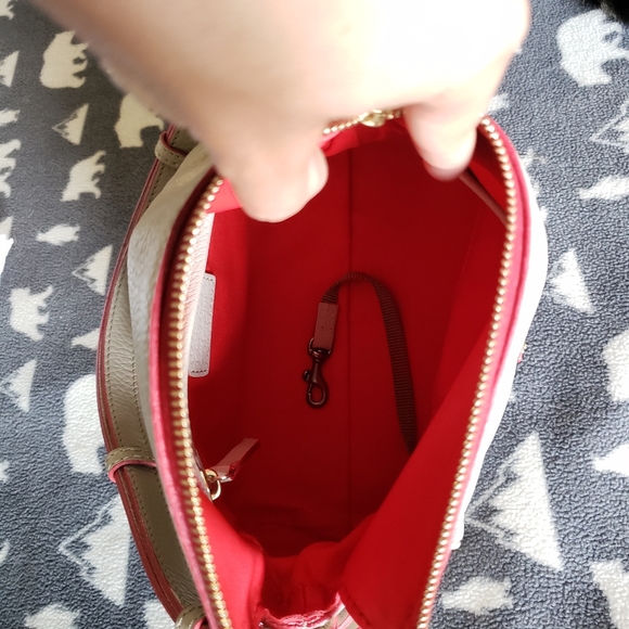 Dooney Portofino Mini Satchel in Pearl - Picture 6 of 6